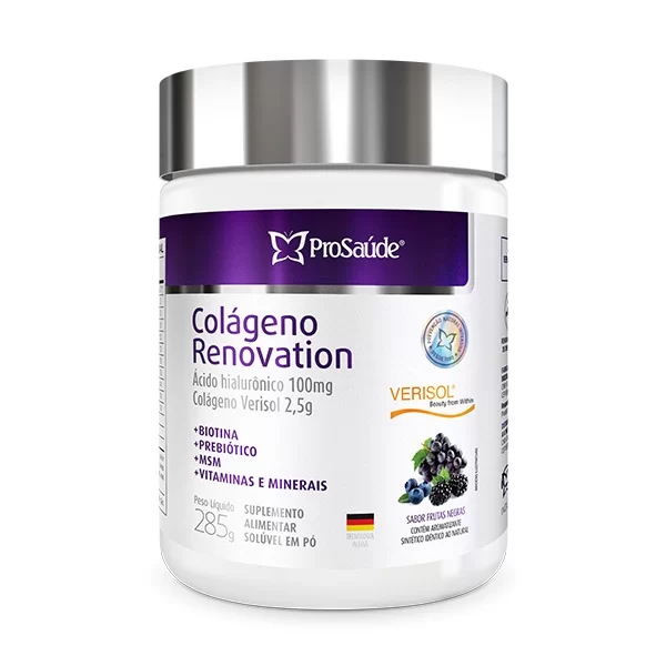 Colageno Renovation Frutas Negras 285G - Prosaude